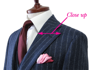 スーツの顔になる大切な部分