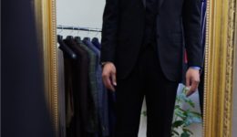 オーダースーツ　フィッティング