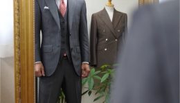 オーダースーツ　フィッティング